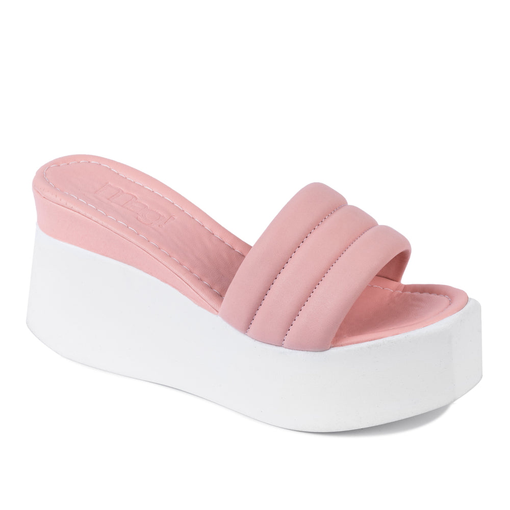 PAPUČE NA PLATFORMU - ROZE