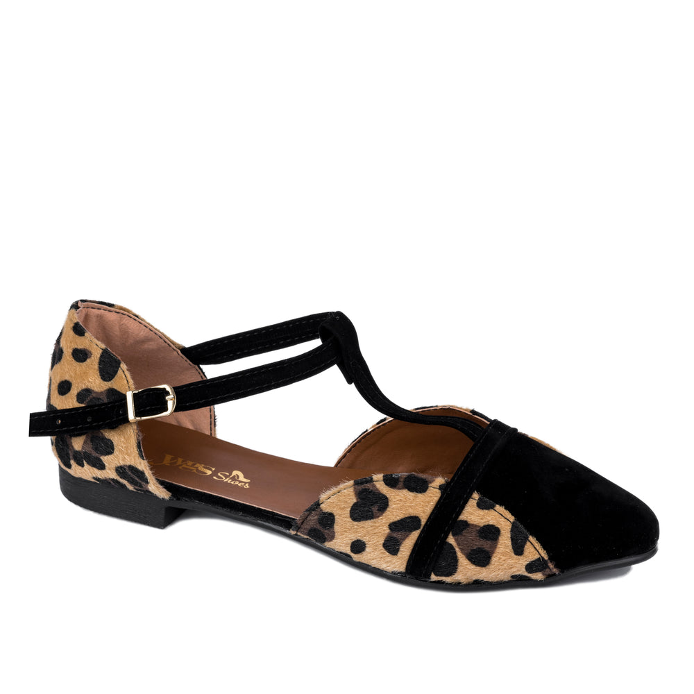 LEOPARD BALETANKE SA KAIŠEM - CRNE