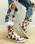 STRAWBERRY DUBOKE PATIKE - BELE