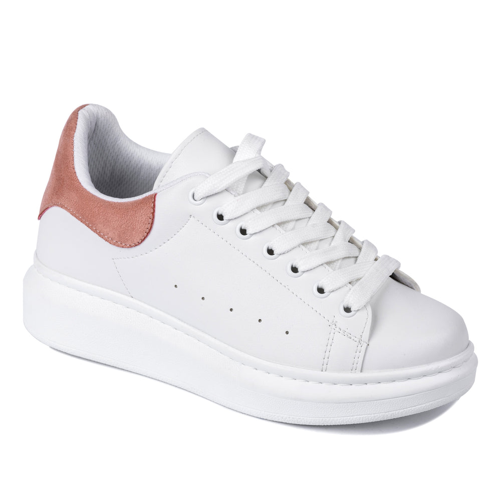 PATIKE SA VISOKIM ĐONOM - BELE/ROZE