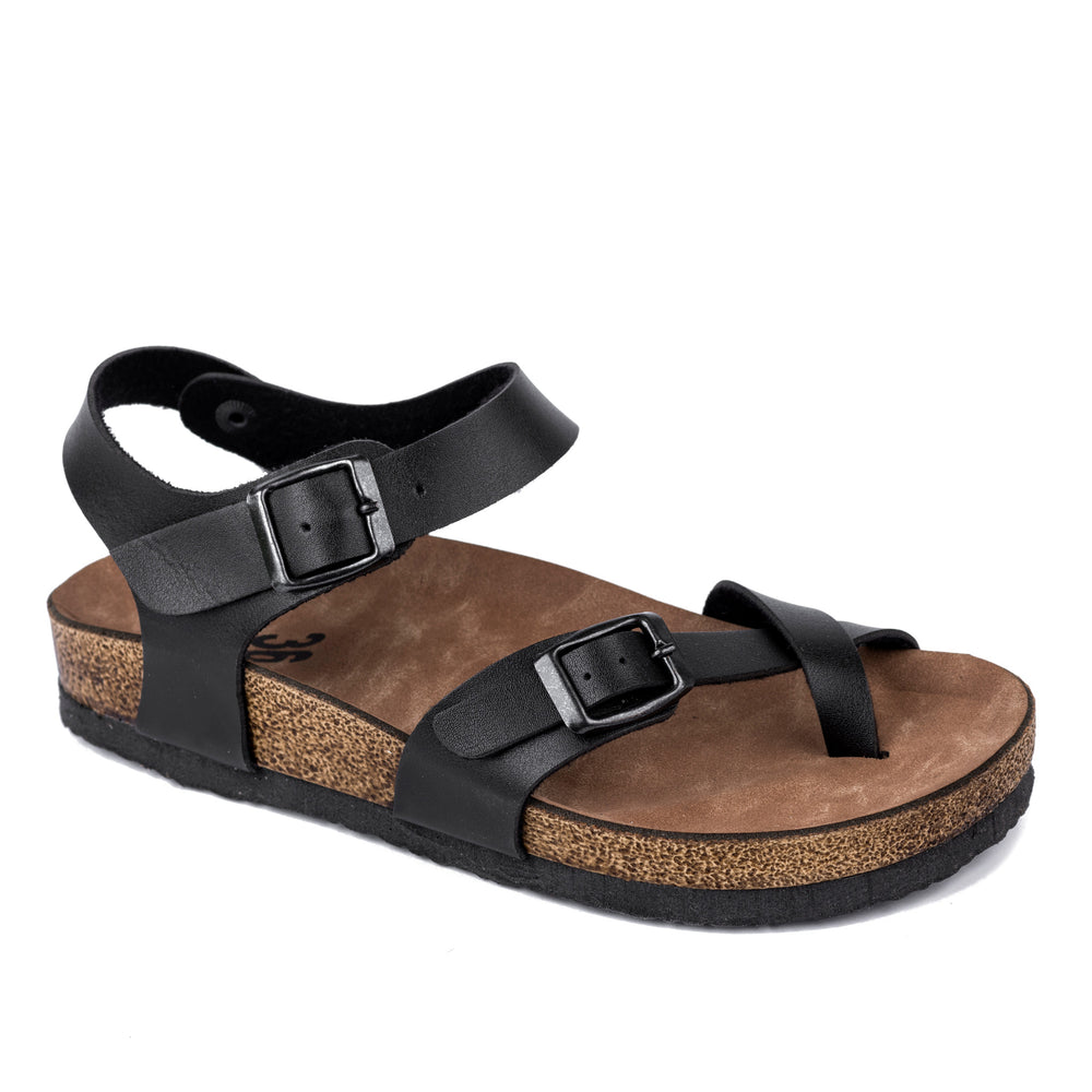 SANDALE NA PRST SA KAIŠEM - CRNE