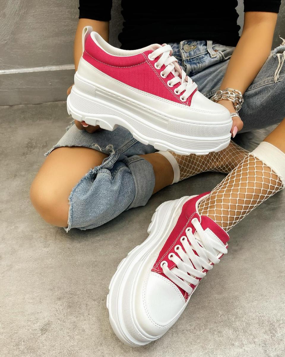 PATIKE SA VISOKIM ĐONOM - PINK