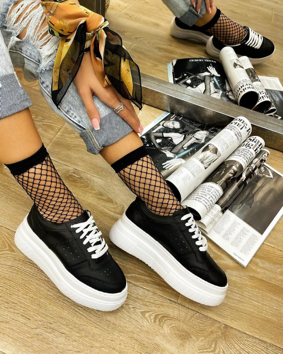PATIKE SA VISOKIM ĐONOM - CRNE