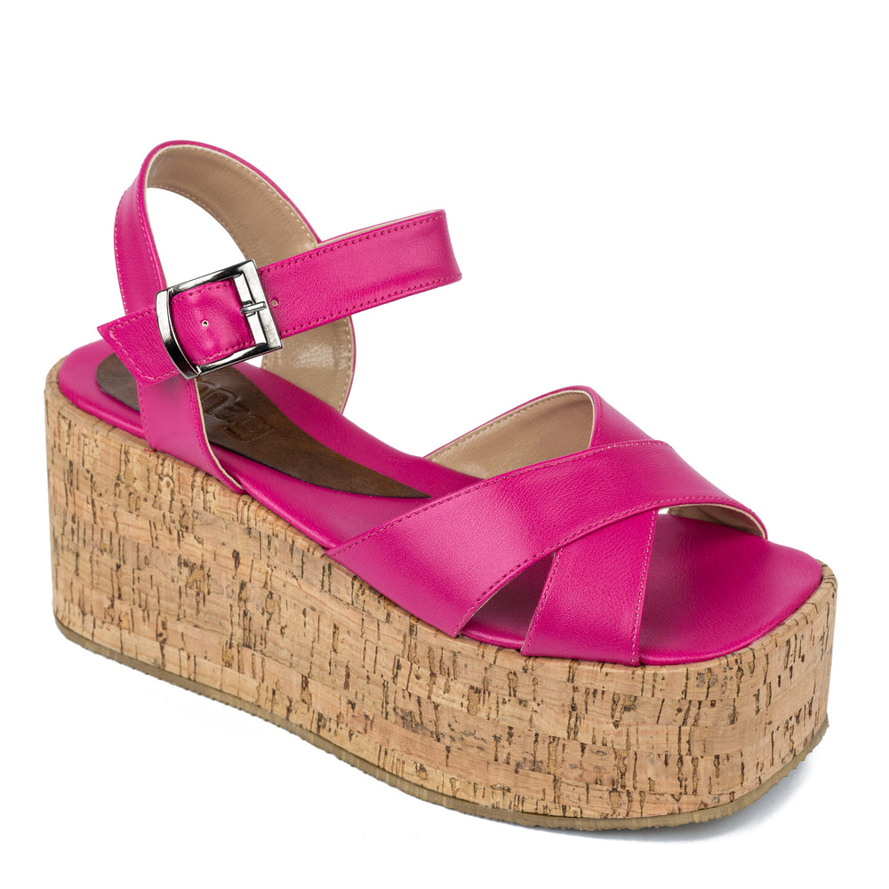 CIK CAK SANDALE NA PLATFORMU - PINK