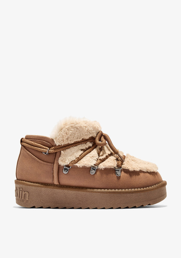 Gležnjače D.Franklin Nordic Trk Fur Low Camel G637 - KAMEL