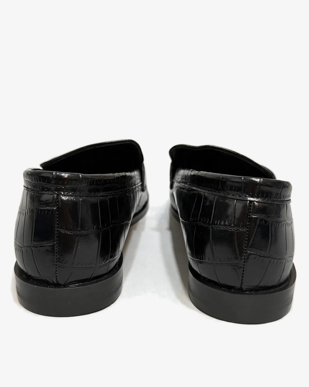 Ženske cipele - mokasine G561 - kroko - CRNA