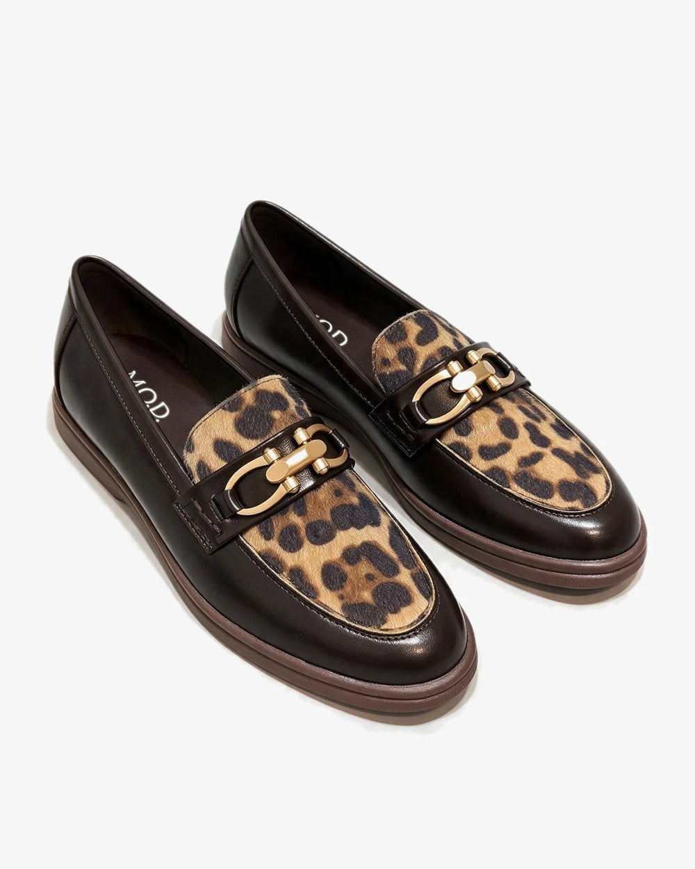 Ženske cipele - mokasine G566 - M.O.D. - LEOPARD - SMEĐA